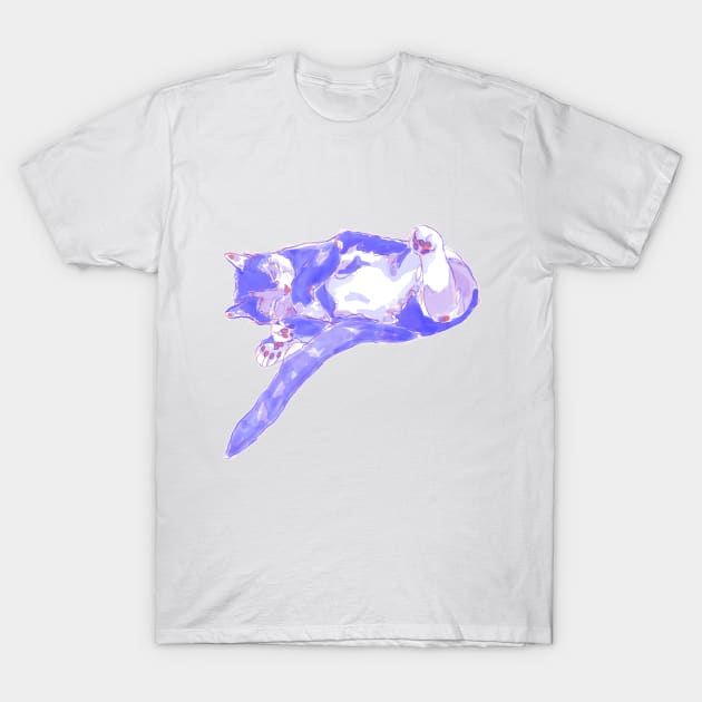 Sleepy Cat T-shirt Mug Sticker T-Shirt by Anna Bae Art